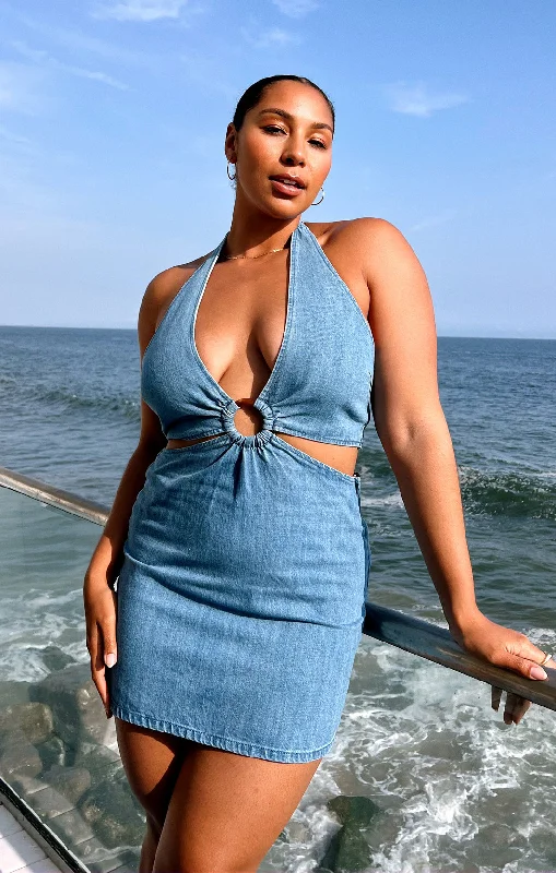 Spring Fashion Oslo O Ring Dress ~ Sailor Blue