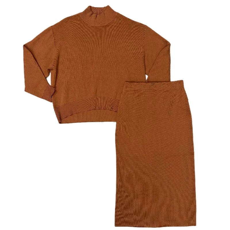 French Style Skirt Set 2pc By Moussy In Rust, Size: M