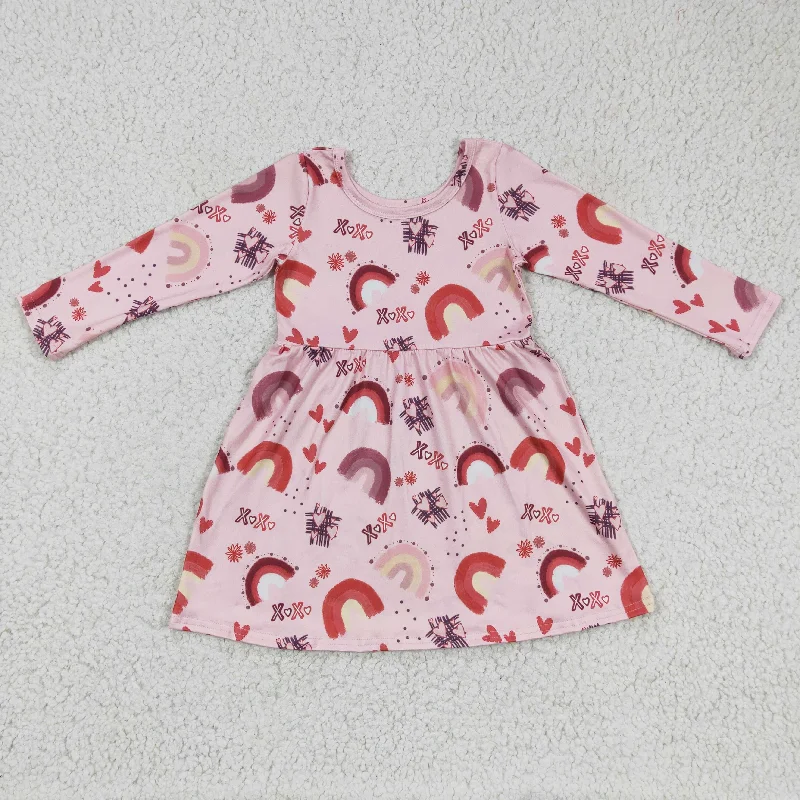 Lively And Youthful Valentine's day long sleeve Dress