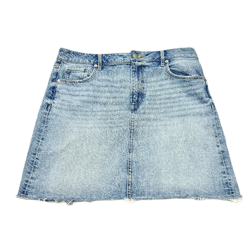 Personalized Wear Blue Denim Skirt Mini & Short By Loft, Size: 10