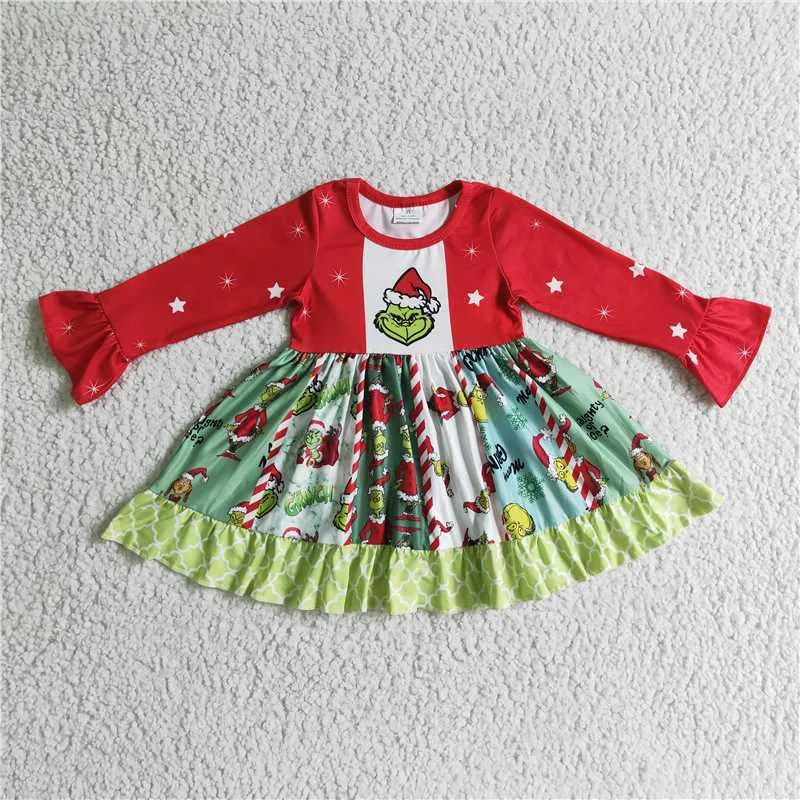Sports And Leisure Xmas Cartoon Dress GLD0099