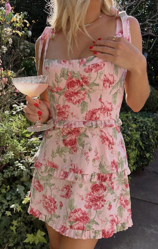 Must-have For Fashion Lady Corset Mini Dress ~ Garden Romantic