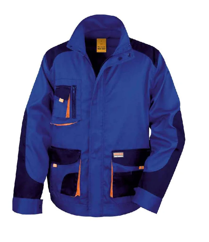 Lively And Youthful Result Work-Guard Lite Jacket | Royal Blue/Navy