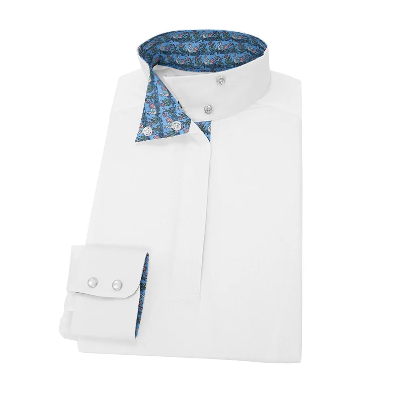 Fashion Classic Essex Classics Ladies Swan Princess Talent Yarn Wrap Collar Show Shirt Fashion Classic Essex Classics Ladies Swan Princess Talent Yarn Wrap Collar Show Shirt