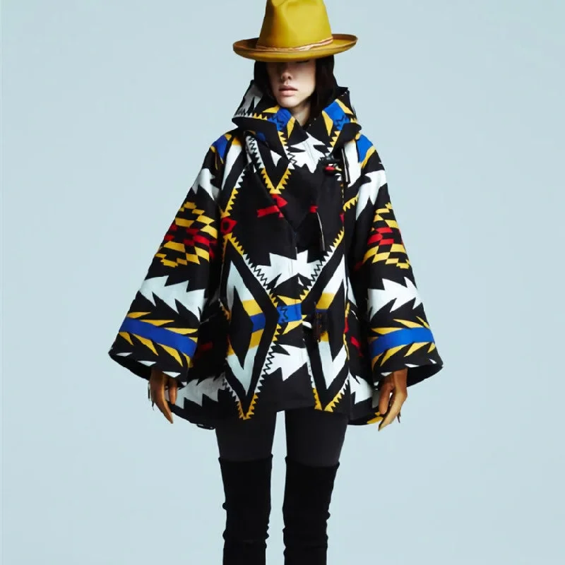 Personalized Clothing Colorful Floral Designed Women Coats & Jackets