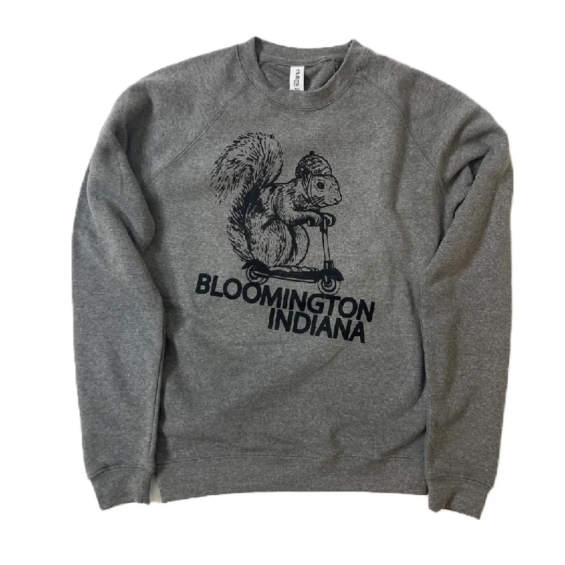 Boutique Recommendation Bloomington Squirrel on a Bird Sweatshirt - Morning Fog