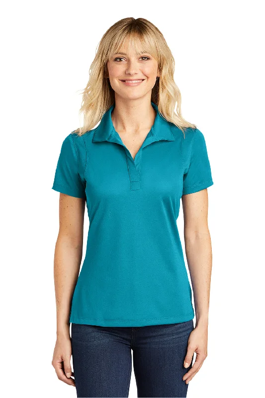 Embroidery Design Sport-Tek Womens Sport-Wick Moisture Wicking Short Sleeve Polo Shirt - Tropic Blue Embroidery Design Sport-Tek Womens Sport-Wick Moisture Wicking Short Sleeve Polo Shirt - Tropic Blue