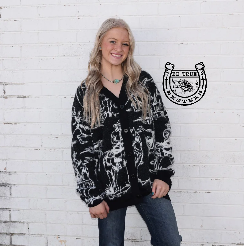 Fashionable Prints The Rodeo Fuzz Cardigan