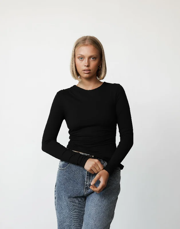 Bright Colors Aramie Top (Black)