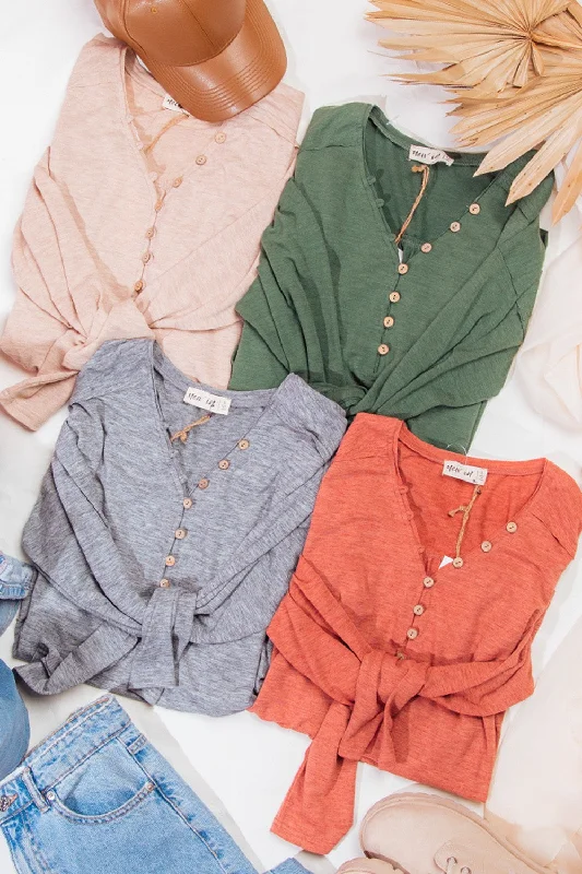 Exquisite Craftsmanship Womens Basic Button Long Sleeve Top | Boutique Elise | Easton