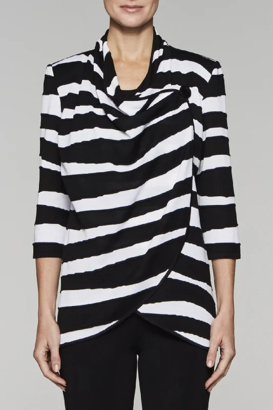 End Of The Year Zebra Crossover Cardigan