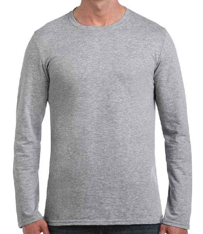 Short Design Gildan SoftStyle® Long Sleeve T-Shirt | Sport Grey