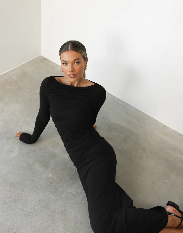 Must-have For Fashion Natasha Maxi Dress (Black)