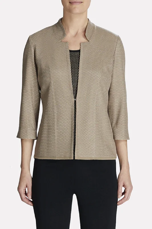 French Style Ash Textured Jacket