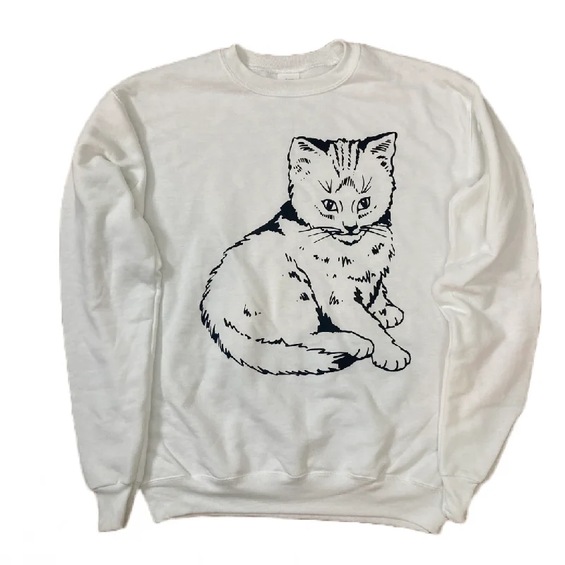 Advanced Customization Focus Cat Giant Sweatshirt - Black and White