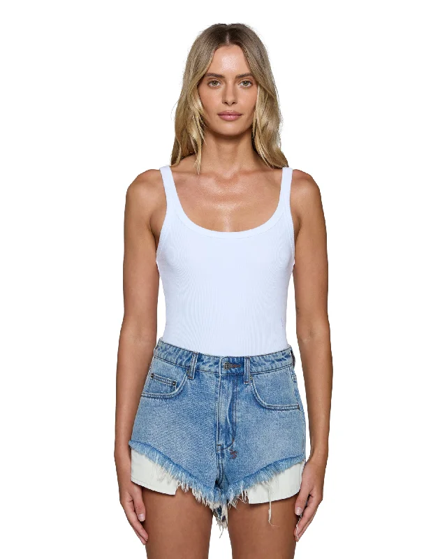 Fashionable Prints ARISE TANK TOP WHITE