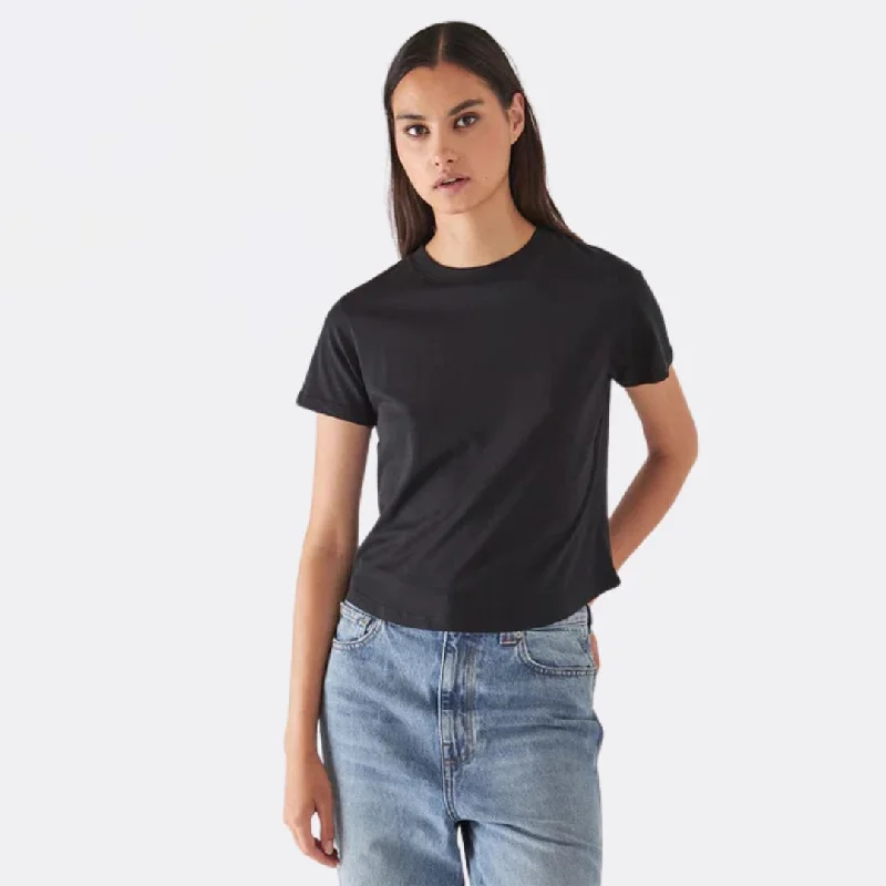 Personalized Design Pima Hi Neck Baby Tee (Black)