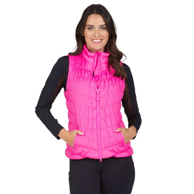 Autumn Selection IBKUL Solid Vest - Hot Pink