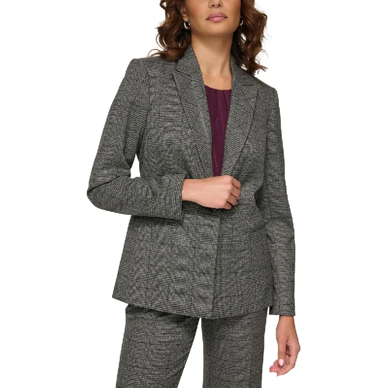 Street Charm Calvin Klein Womens Petites Suit Separate Office One-Button Blazer
