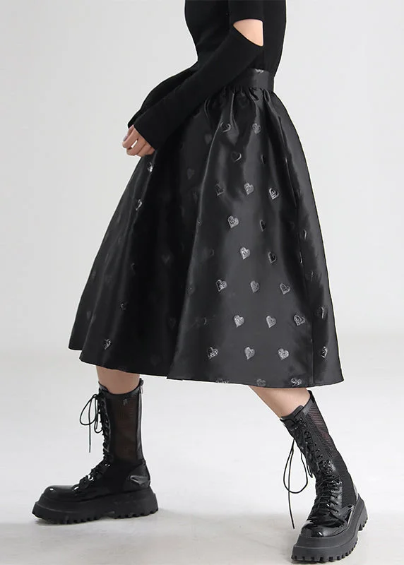 End Of The Year Plus Size Boutique Black a line skirts Spring