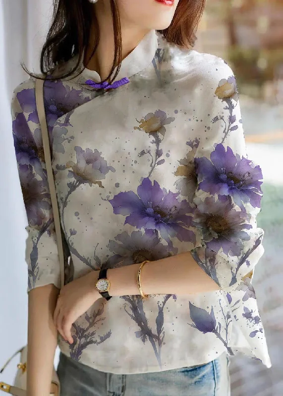 Purple Floral/Ships in 15 Days