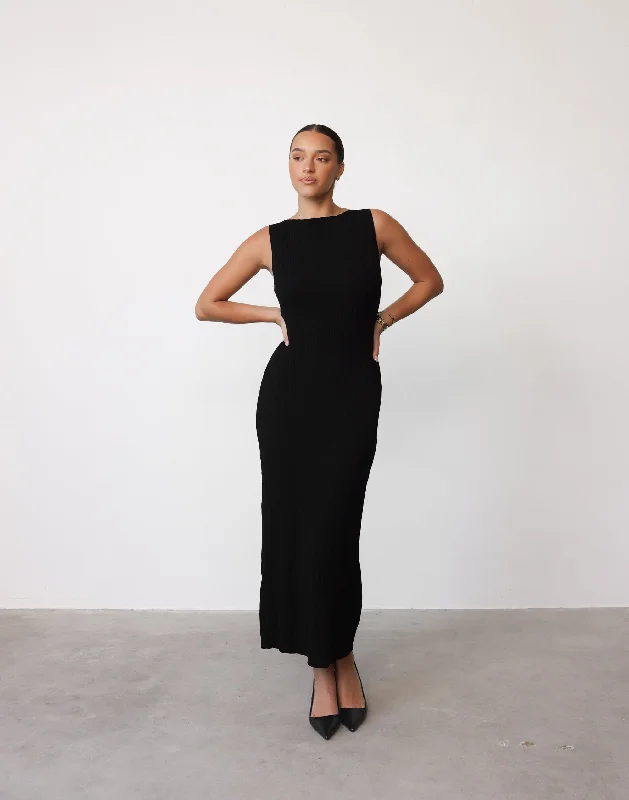 Must-have For Fashion Kienna Maxi Dress (Black)