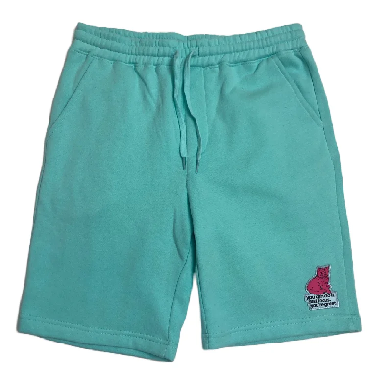 Creative Prints Focus Cat Sweat Shorts - Bubble Gum Surf