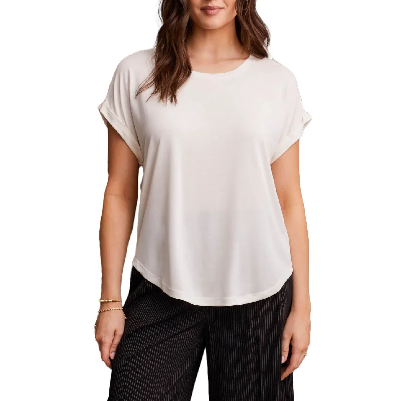 High Street Design Tribal Crew Neck Liner Top With Cuff - Cream