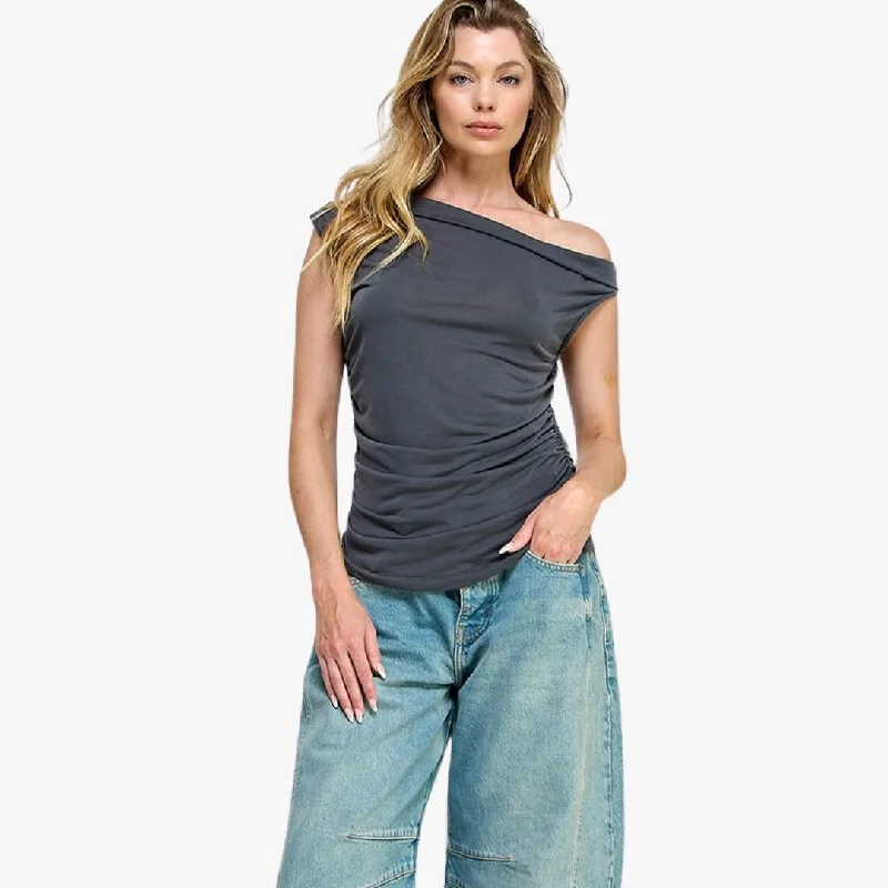 Sports And Leisure One Shoulder Top