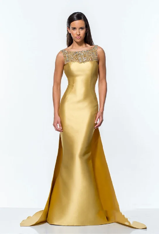 Personalized Series Terani Couture - Astonishing Trumpet Gown with Cape Details 151E0297A