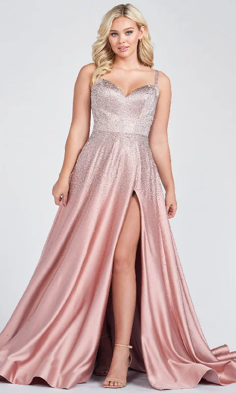 Comfortable And Versatile Ellie Wilde EW122015 - Crisscross Back Prom Gown