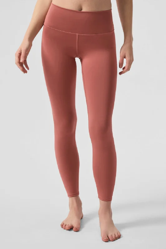 Feminine Charm 7/8 High-Waist Airlift Legging - Soft Terracotta