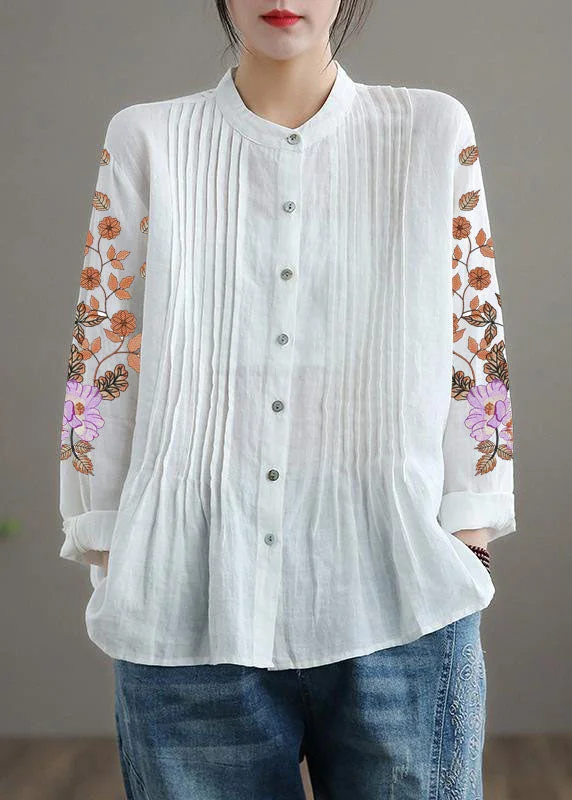 White-sleeve floral/Ships in 15 Days