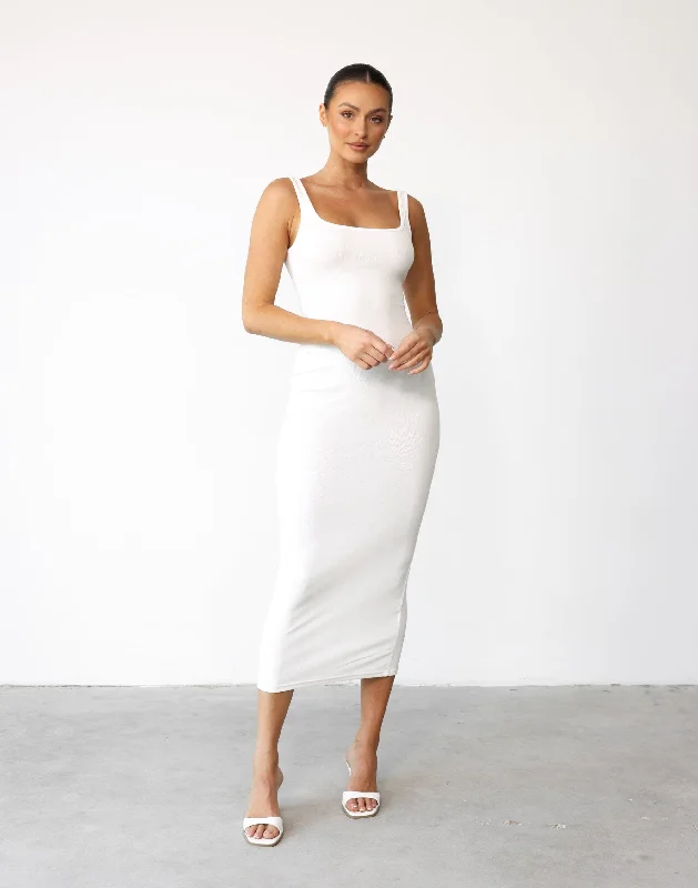 Modern City Lenika Maxi Dress (White)