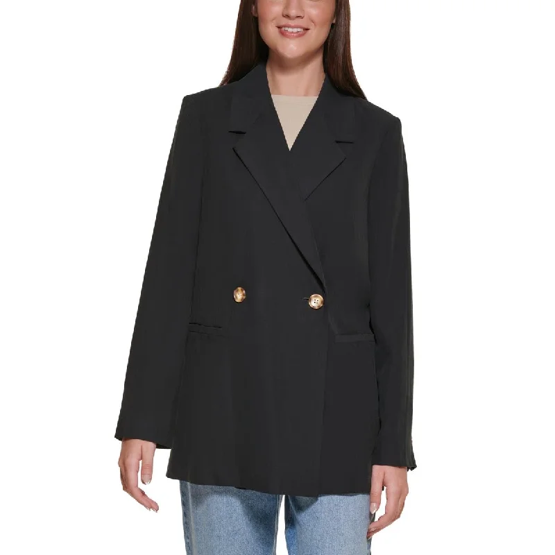 Versatile Items DKNY Jeans Womens Suit Separate Professional Double-Breasted Blazer