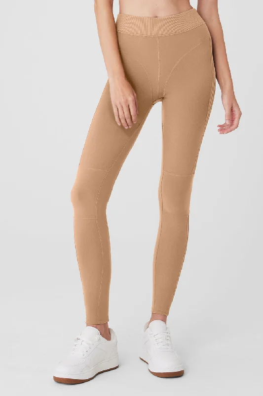 Goddess Style Alosoft High-Waist Head Start Legging - Toasted Almond