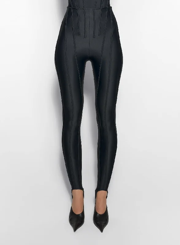 Must-have For Autumn And Winter black corseted leggings