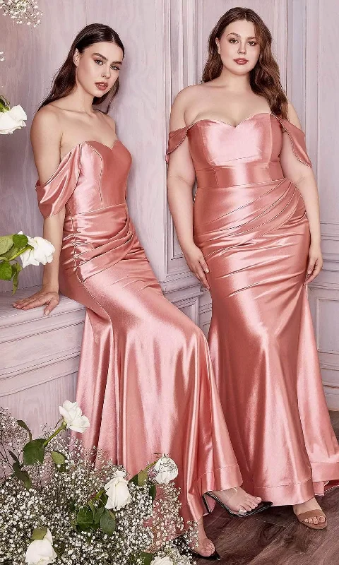 Cute Design Cinderella Divine - Metallic Draped Prom Dress CH163C
