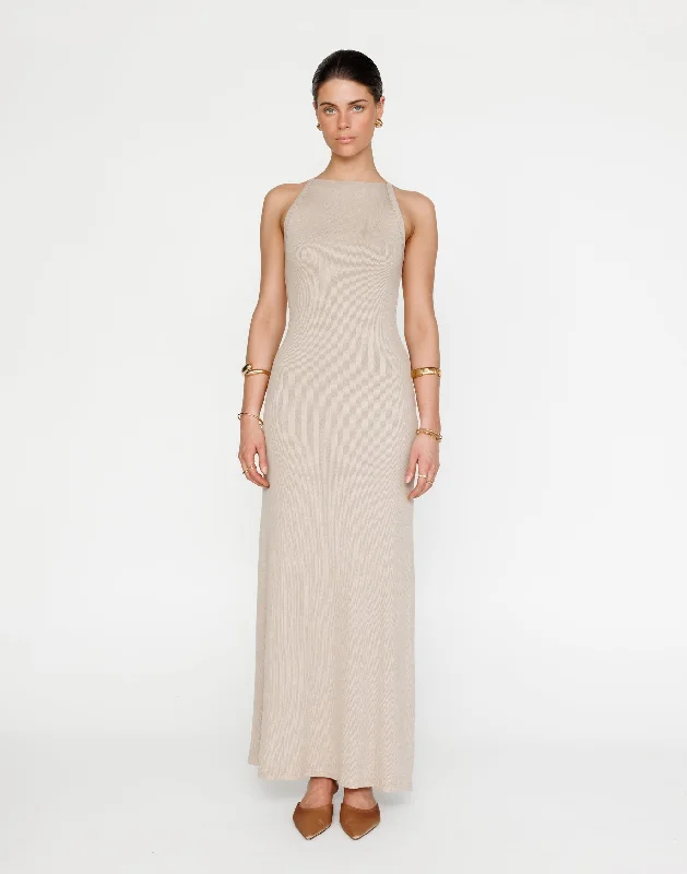Personalized Design Maizie Maxi Dress (Latte)