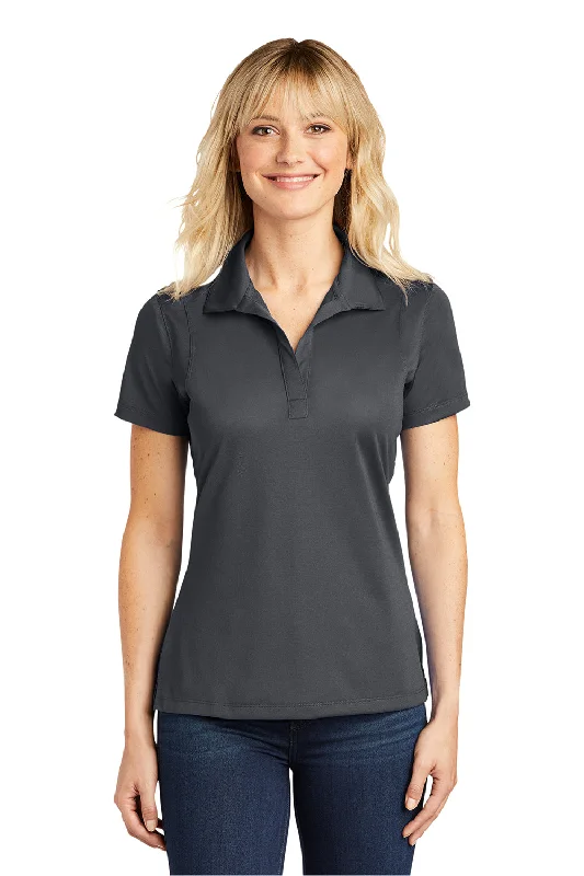 Elegant Wear Sport-Tek Womens Sport-Wick Moisture Wicking Short Sleeve Polo Shirt - Iron Grey Elegant Wear Sport-Tek Womens Sport-Wick Moisture Wicking Short Sleeve Polo Shirt - Iron Grey