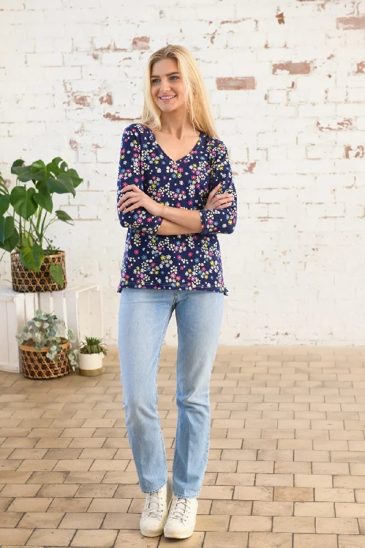 Exquisite Design Ariana Top - Daisy Print
