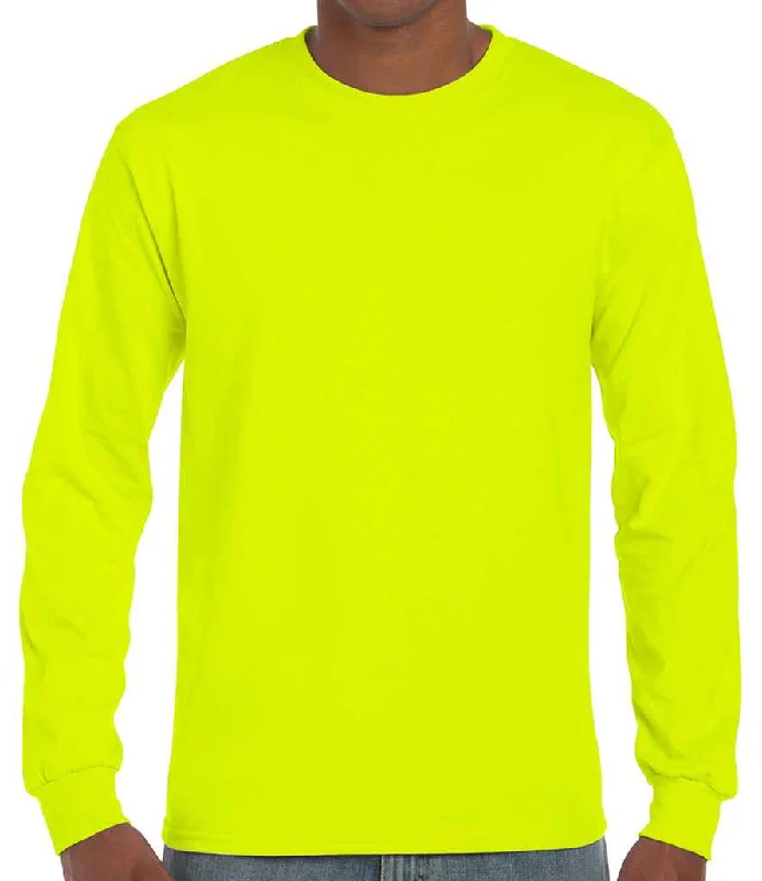Must-have For Fashion Gildan Ultra Cotton™ Long Sleeve T-Shirt | Safety Green