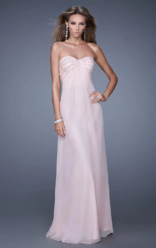 Fresh And Fashionable La Femme - 20850SC Embellished Strapless Evening Dress - 1 pc Blush In Size 10 Available Fresh And Fashionable La Femme - 20850SC Embellished Strapless Evening Dress - 1 pc Blush In Size 10 Available
