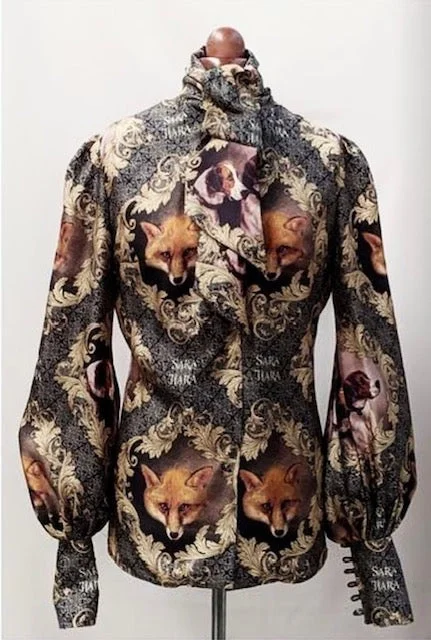 Exquisite Craftsmanship Sara Tiara Silk Blouse