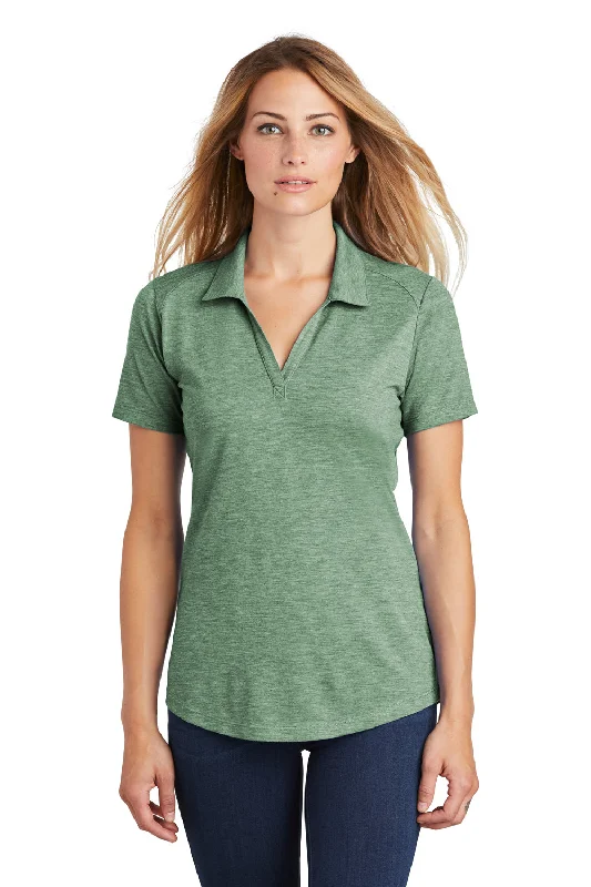 Warm Atmosphere Sport-Tek Womens Moisture Wicking Short Sleeve Polo Shirt - Heather Forest Green Warm Atmosphere Sport-Tek Womens Moisture Wicking Short Sleeve Polo Shirt - Heather Forest Green