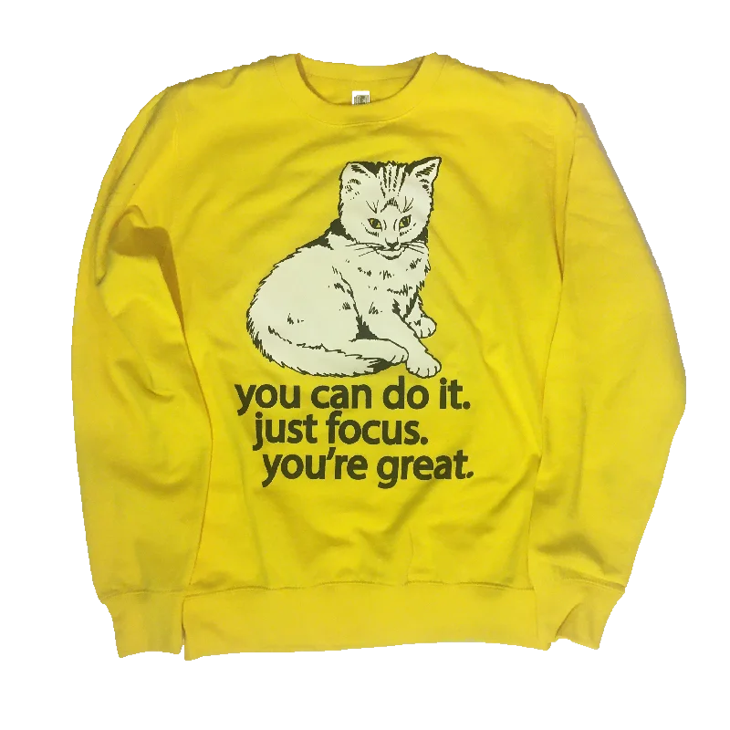 Integrated Design Focus Cat Sweatshirt - Marshmallow Sun