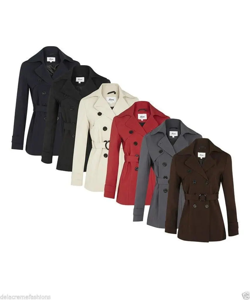 Urban Sense Spring/Summer Double Breasted Short Coat (1710-SP)