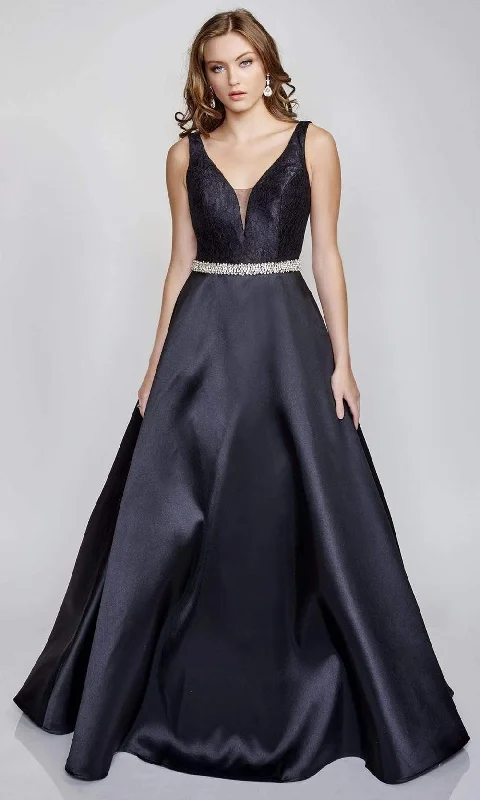 High Street Fashion Nina Canacci - 2307 Sleeveless Beaded Waist Gown