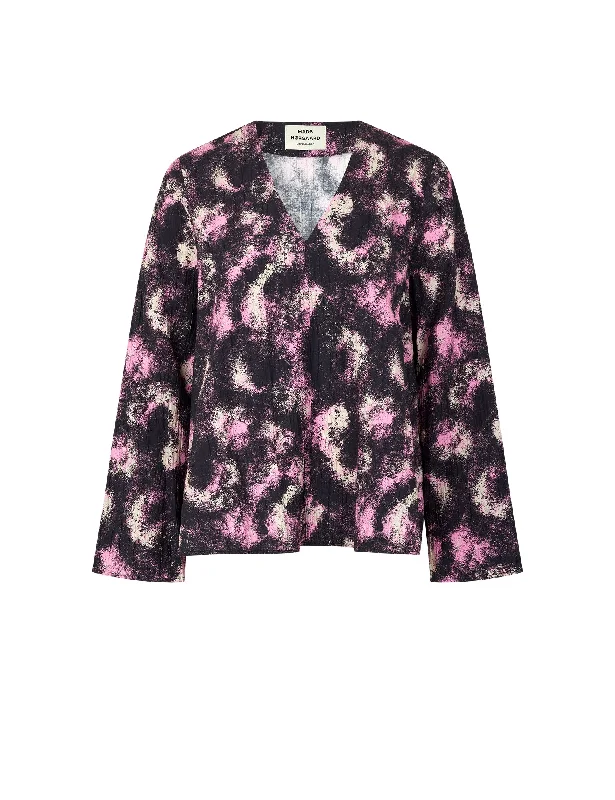 Refreshing Design Chakra Berry Top AOP, Spray AOP/Begonia Pink