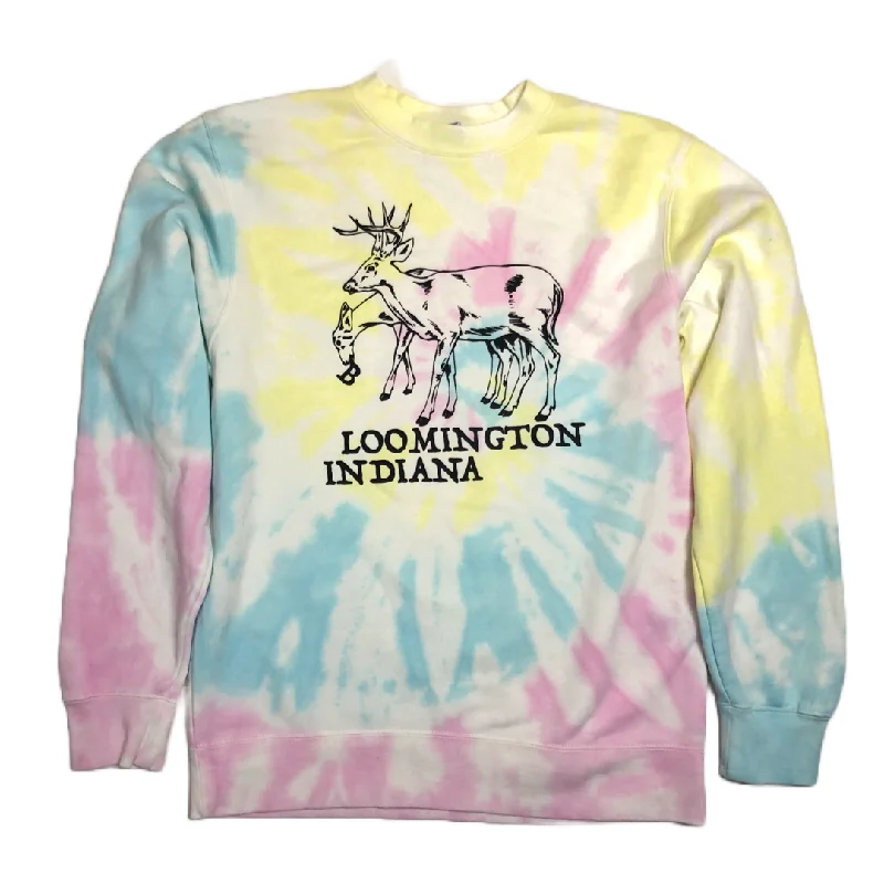 Retro Fashion Bloomington Deer Sweatshirt - Tie Dye